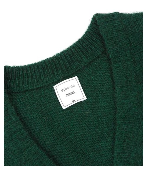 VIBGYOR（ヴィブジョー）の「SHETLAND純羊毛針織開襟外套（その他・メンズ・深灰/黃/綠/藍・M/L）」の10枚目の写真