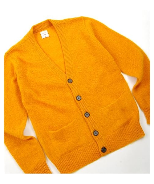 VIBGYOR（ヴィブジョー）の「SHETLAND純羊毛針織開襟外套（その他・メンズ・深灰/黃/綠/藍・M/L）」の7枚目の写真