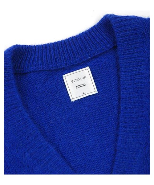 VIBGYOR（ヴィブジョー）の「SHETLAND純羊毛針織開襟外套（その他・メンズ・深灰/黃/綠/藍・M/L）」の14枚目の写真