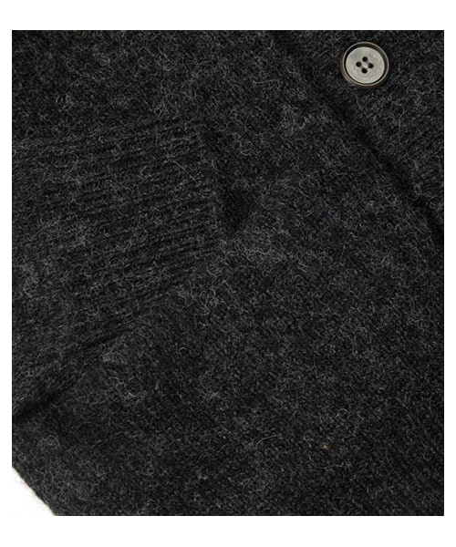 VIBGYOR（ヴィブジョー）の「SHETLAND純羊毛針織開襟外套（その他・メンズ・深灰/黃/綠/藍・M/L）」の4枚目の写真