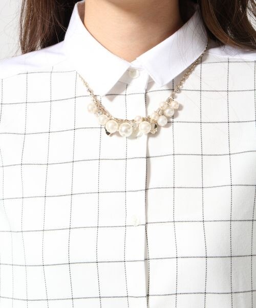 HARE(ハレ)の「チェックフレアシャツワンピース(ワンピース/ドレス・レディース・オフホワイト/ブラック/グレー・FREE)」の6枚目の写真