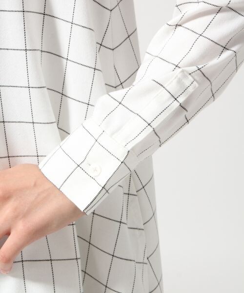 HARE(ハレ)の「チェックフレアシャツワンピース(ワンピース/ドレス・レディース・オフホワイト/ブラック/グレー・FREE)」の9枚目の写真