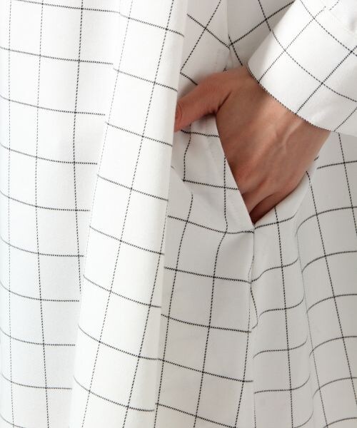 HARE(ハレ)の「チェックフレアシャツワンピース(ワンピース/ドレス・レディース・オフホワイト/ブラック/グレー・FREE)」の10枚目の写真