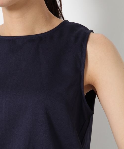 BLISS POINT Womens（ブリスポイント ウイメンズ）の「ノースリーブタックオールインワンピース（ワンピース/ドレス・レディース・ホワイト/グリーン/ネイビー・Ｍ/Ｌ）」の7枚目の写真