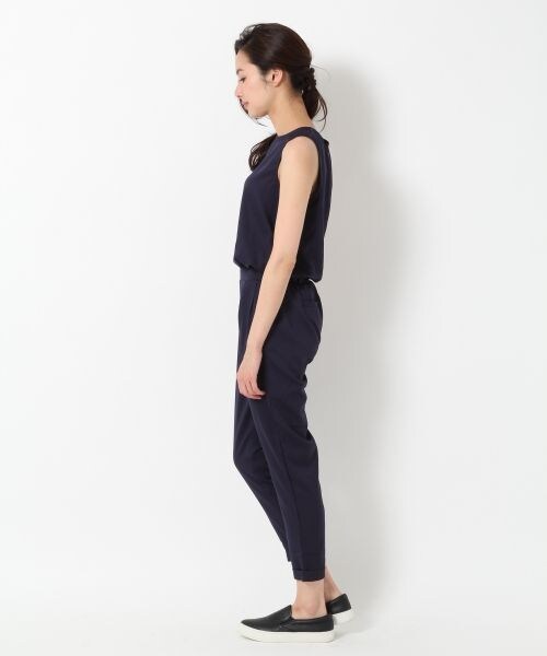 BLISS POINT Womens（ブリスポイント ウイメンズ）の「ノースリーブタックオールインワンピース（ワンピース/ドレス・レディース・ホワイト/グリーン/ネイビー・Ｍ/Ｌ）」の4枚目の写真