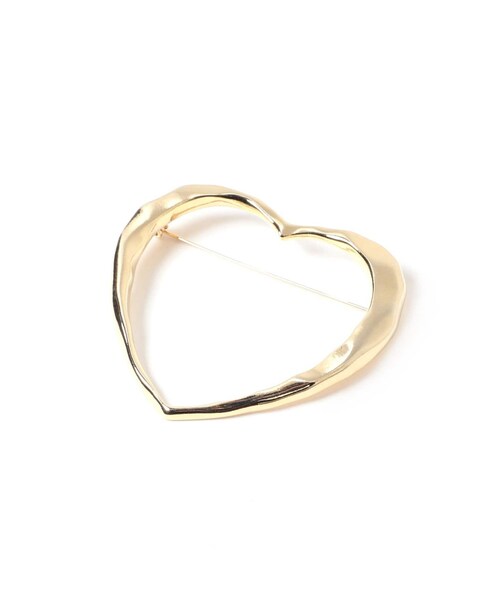 SLOBE IENA（スローブイエナ）の「《追加/予約》SLOBE ハートブローチ（ファッション雑貨・ゴールド/(090)/フリー/在庫あり）」の5枚目の写真