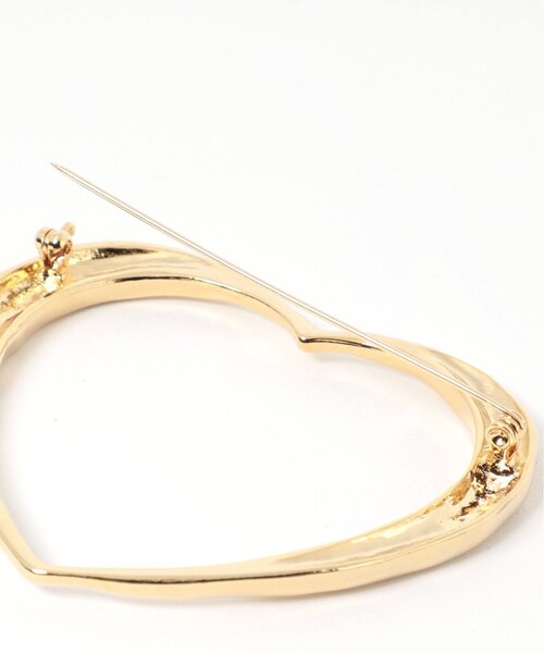 SLOBE IENA（スローブイエナ）の「《追加/予約》SLOBE ハートブローチ（ファッション雑貨・ゴールド/(090)/フリー/在庫あり）」の8枚目の写真