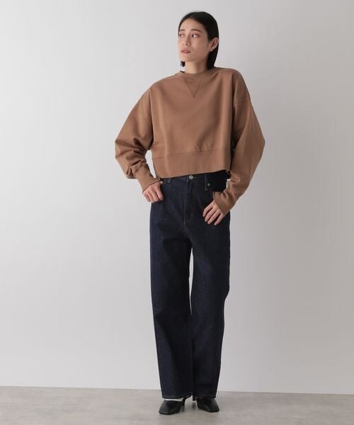 LOWRYS FARM（ローリーズファーム）の「ＣＯＮＥストレートデニムパンツ（パンツ・レディース・リメイク10/ブルー85/ネイビー88・M/L）」の7枚目の写真