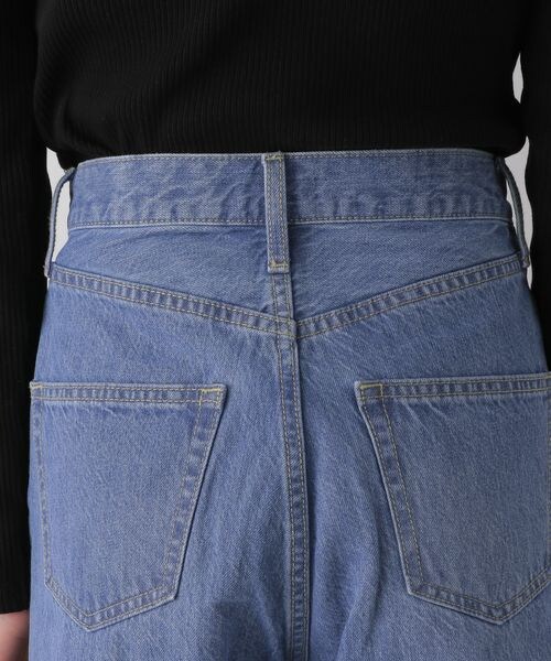 LOWRYS FARM（ローリーズファーム）の「ＣＯＮＥストレートデニムパンツ（パンツ・レディース・リメイク10/ブルー85/ネイビー88・M/L）」の14枚目の写真