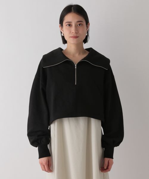 LOWRYS FARM（ローリーズファーム）の「ZIPスウェット&キャミワンピース（ワンピース/ドレス・レディース・アイボリー08/ブラック09/グレー15/グリーン75・F）」の13枚目の写真