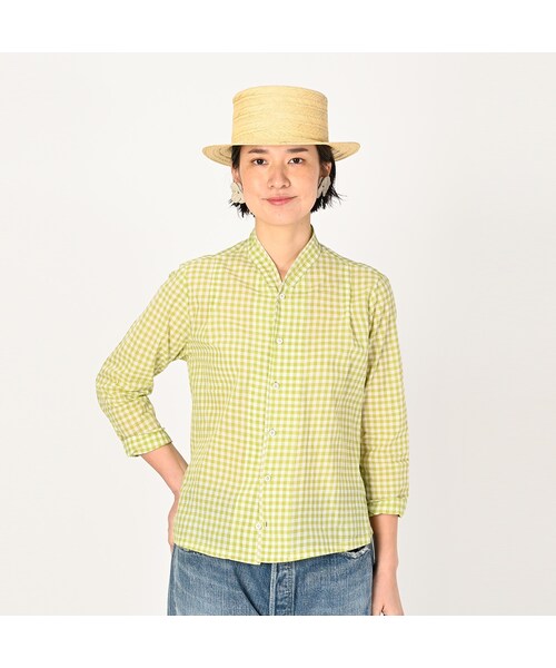 45R（フォーティファイブアール）の「インドカディギンガムの四角 