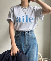 DouDou | aileフロッキーロゴTEE(Tシャツ/カットソー)
