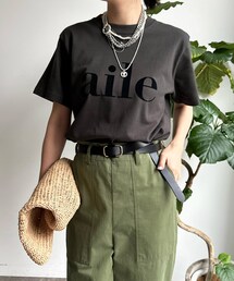 DouDou | aileフロッキーロゴTEE(Tシャツ/カットソー)