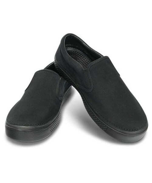 crocs(クロックス)の「crocs HOVER SLIP ON BLACK/BLACK(LOW-CUT・メンズ・other・22.0cm/23.0cm/24.0cm/25.0cm/26.0cm/27.0cm/28.0cm)」の1枚目の写真