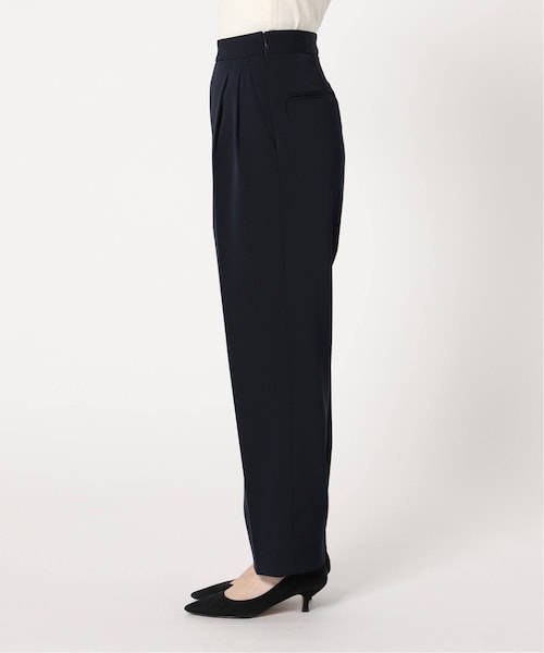 【希少】IENA LA BOUCLE ワッシャーツイル タックパンツ　38 IENA（イエナ）の「IENA LA BOUCLE PEツイルストレッチ2タック