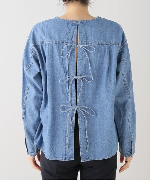 LE DENIM BK RIBBONプルオーバー スローブイエナ LE DENIM BK RIBBONプルオーバー（シャツ/ブラウス）｜SLOBE