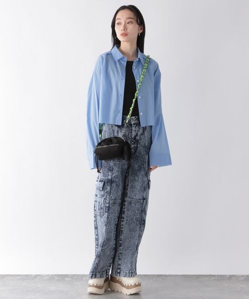 JEANASIS（ジーナシス）の「エラベルキンチャクBAG（バッグ・レディース・ホワイト(01)/ブラック(09)・FREE）」の3枚目の写真