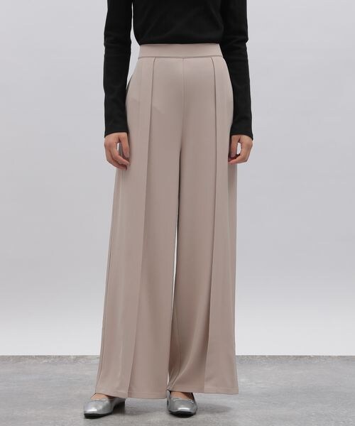 LAKOLE（ラコレ）の「スーパーワイドタックパンツ（パンツ・レディース・グレージュ(14)/ブラック(19)/グリーン(70)・S/M）」の4枚目の写真