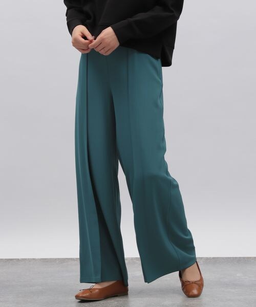 LAKOLE（ラコレ）の「スーパーワイドタックパンツ（パンツ・レディース・グレージュ(14)/ブラック(19)/グリーン(70)・S/M）」の16枚目の写真