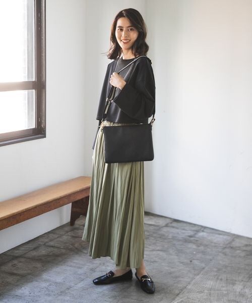 LEPSIM(レプシィム)の「テープベルトショルダーバッグ(バッグ・レディース・アイボリー08/ブラック09/ベージュ52・ONE SIZE)」の13枚目の写真