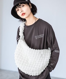 PAGEBOY | スクエアジャガードショルダーバッグ(バッグ)