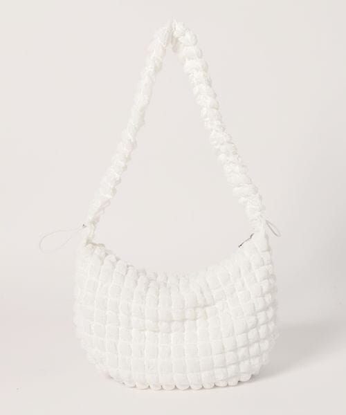 PAGEBOY(ページボーイ)の「スクエアジャガードショルダーバッグ(バッグ・レディース・オフホワイト05/ブラック09/グリーン75・F)」の10枚目の写真