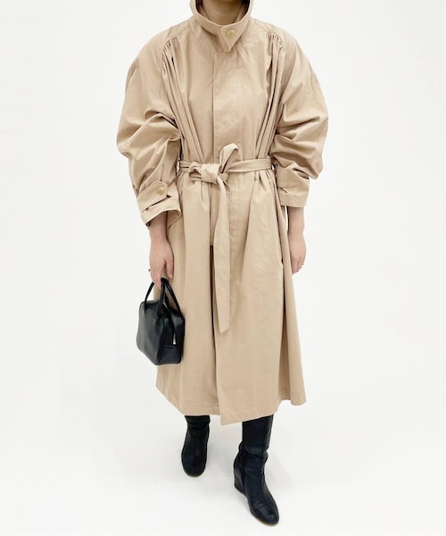 【新品】EDIT.FOR LULU   ステンカラーコート EDIT. FOR LULU（エディットフォールル）の「《予約》ギャザーステン