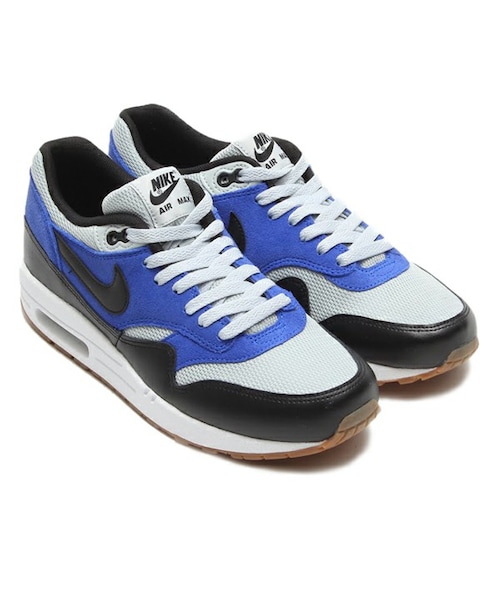 NIKE NIKE AIR MAX 1 ESSENTIAL GREY MIST BLACK LION BLUE LOW CUT WEAR