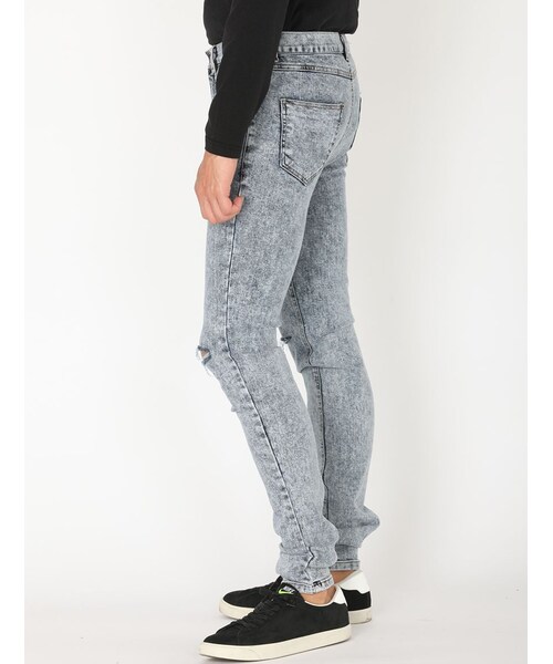 L.H.P（エルエイチピー）の「WhitelandBlackburn/ホワイトランドブラックバーン/ケミカルウォッシュクラッシュDNM（トップス・メンズ・OTHER・S/M/L/XL）」の2枚目の写真