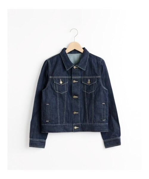 MAJESTIC LEGON(マジェスティックレゴン)の「【予約】Gジャン(ジャケット/アウター・レディース・ネイビー/オフ/サックス・Free)」の2枚目の写真