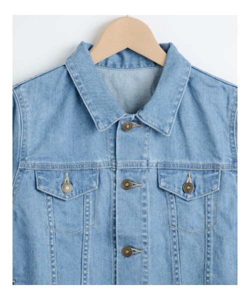 MAJESTIC LEGON(マジェスティックレゴン)の「【予約】Gジャン(ジャケット/アウター・レディース・ネイビー/オフ/サックス・Free)」の6枚目の写真