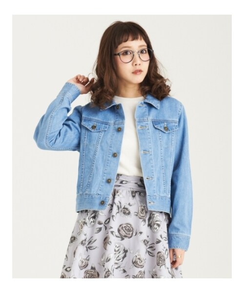 MAJESTIC LEGON(マジェスティックレゴン)の「【予約】Gジャン(ジャケット/アウター・レディース・ネイビー/オフ/サックス・Free)」の1枚目の写真