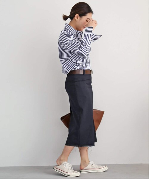 Deuxieme Classe（ドゥーズィエムクラス）の「*LOW WAIST STRAIGHT スカート W TRO（スカート・グレー/(006)/34/残り1点/36/在庫なし）」の14枚目の写真