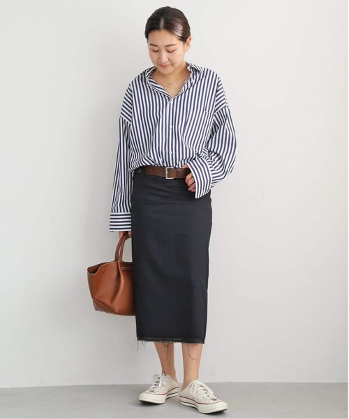 Deuxieme Classe（ドゥーズィエムクラス）の「*LOW WAIST STRAIGHT スカート W TRO（スカート・グレー/(006)/34/残り1点/36/在庫なし）」の4枚目の写真