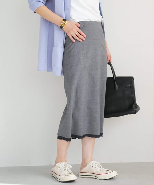 Deuxieme Classe（ドゥーズィエムクラス）の「*LOW WAIST STRAIGHT スカート W TRO（スカート・グレー/(006)/34/残り1点/36/在庫なし）」の5枚目の写真