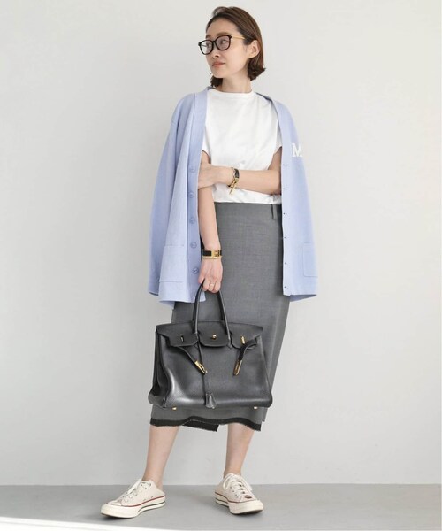 Deuxieme Classe（ドゥーズィエムクラス）の「*LOW WAIST STRAIGHT スカート W TRO（スカート・グレー/(006)/34/残り1点/36/在庫なし）」の3枚目の写真