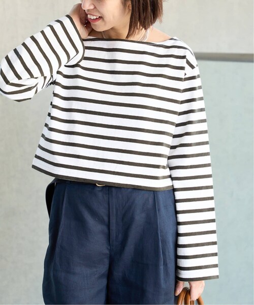 IENA - 【TRADITIONAL WEATHERWEAR】IENA別注 ボーダーTEE IENA（イエナ）の「【TRADITIONAL WEATHERWEAR】別注 BIGバスク