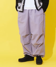 CIAOPANIC TYPY | 【SOUNDSGOOOOD】ワッシャーナイロン配色ステッチバルーンパンツ(カーゴパンツ)