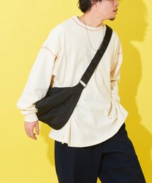 CIAOPANIC TYPY（チャオパニックティピー）の「【SOUNDSGOOOOD】オーバーサイズ配色ステッチサイドスリットTee（Tシャツ/カットソー）」