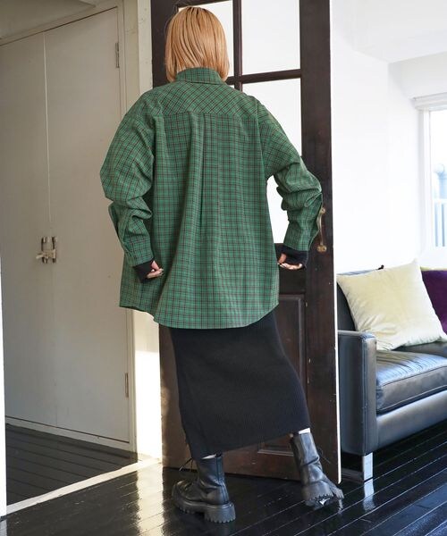 PAGEBOY(ページボーイ)の「アームウオーマーセットワンピース(ワンピース/ドレス・レディース・ブラック09/グリーン75・FREE)」の9枚目の写真