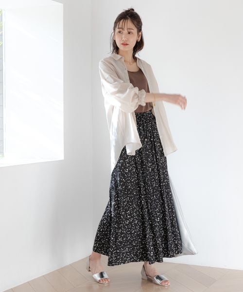 芽風　サルエルパンツ miniministore サルエルパンツ レディース ハイウエスト