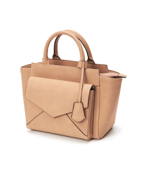 FRAY I.D（フレイアイディー）の「フロントポケットミニトート（トートバッグ・レディース・YEL/BEG/BLK・F）」の2枚目の写真