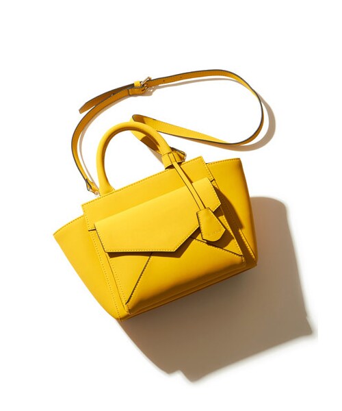 FRAY I.D（フレイアイディー）の「フロントポケットミニトート（トートバッグ・レディース・YEL/BEG/BLK・F）」の4枚目の写真