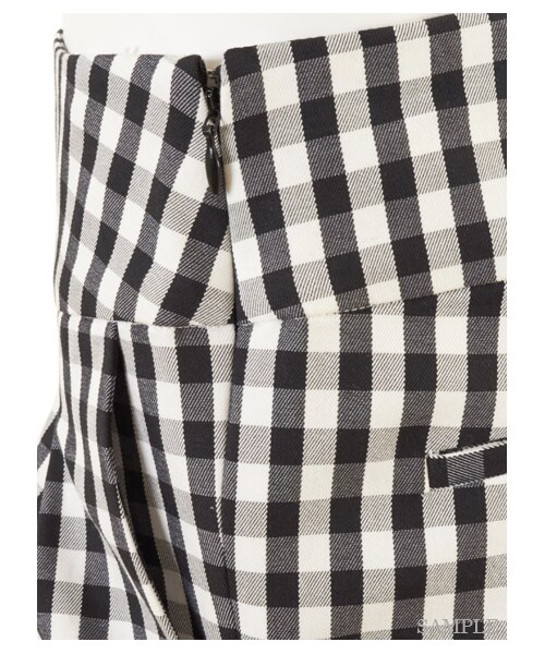 LILY BROWN（リリーブラウン）の「レースアップタックパンツ（タックパンツ・レディース・WHT/GRY/BLK・0/1）」の10枚目の写真