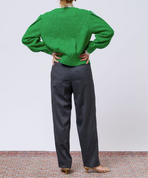 IENA(イエナ)の「IENA LA BOUCLE トロピンストライプタックパンツ(その他・グレー/34/36/38)」の8枚目の写真