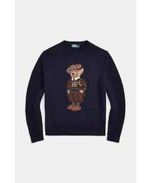 [RALPH LAUREN] POLO BEAR WOOL SWEATER -710876521001 BEAR NAVY