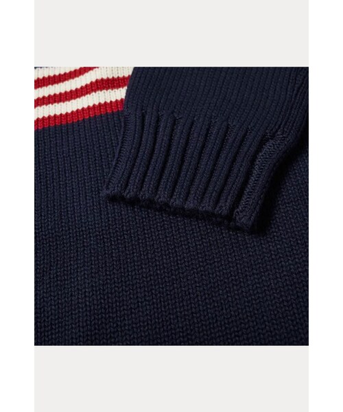 RALPH LAUREN（ラルフ ローレン）の「[RALPH LAUREN] FLAG LONG SLEEVE SWEATER - 710718281001 NAVY（その他・NAVY・S/M/L）」の3枚目の写真