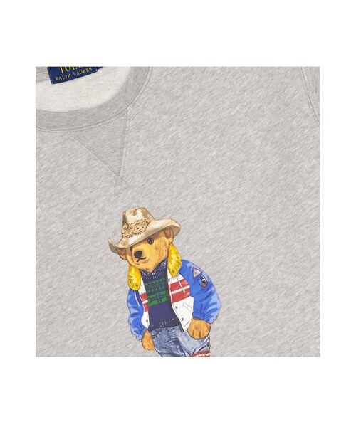 RALPH LAUREN（ラルフ ローレン）の「[RALPH LAUREN] POLO BEAR FLEECE SWEATSHIRT -710853308018 ANDVR HTR SUN VALLY BEAR（その他・GREY・S/M/L/XL）」の2枚目の写真