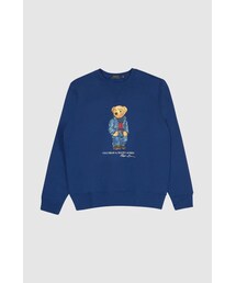 [RALPH LAUREN] POLO BEAR FLEECE SWEATSHIRT -710853308016 HARRISON BLUE DENIM