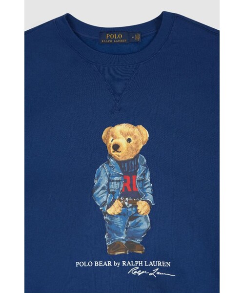 RALPH LAUREN（ラルフ ローレン）の「[RALPH LAUREN] POLO BEAR FLEECE SWEATSHIRT -710853308016 HARRISON BLUE DENIM（その他・BLUE・S/M/L/XL）」の3枚目の写真